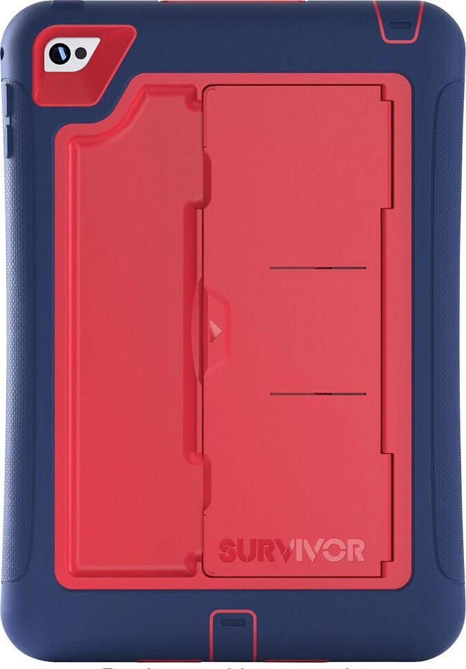 Griffin Survivor Slim iPad Mini 4 Case With Built-In Kickstand - Navy/Red - Image 2 of 4