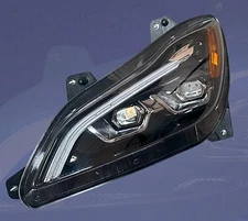 QSC Full LED Black Headlight Assembly Left Side for Kenworth T680 2022+ Next Gen