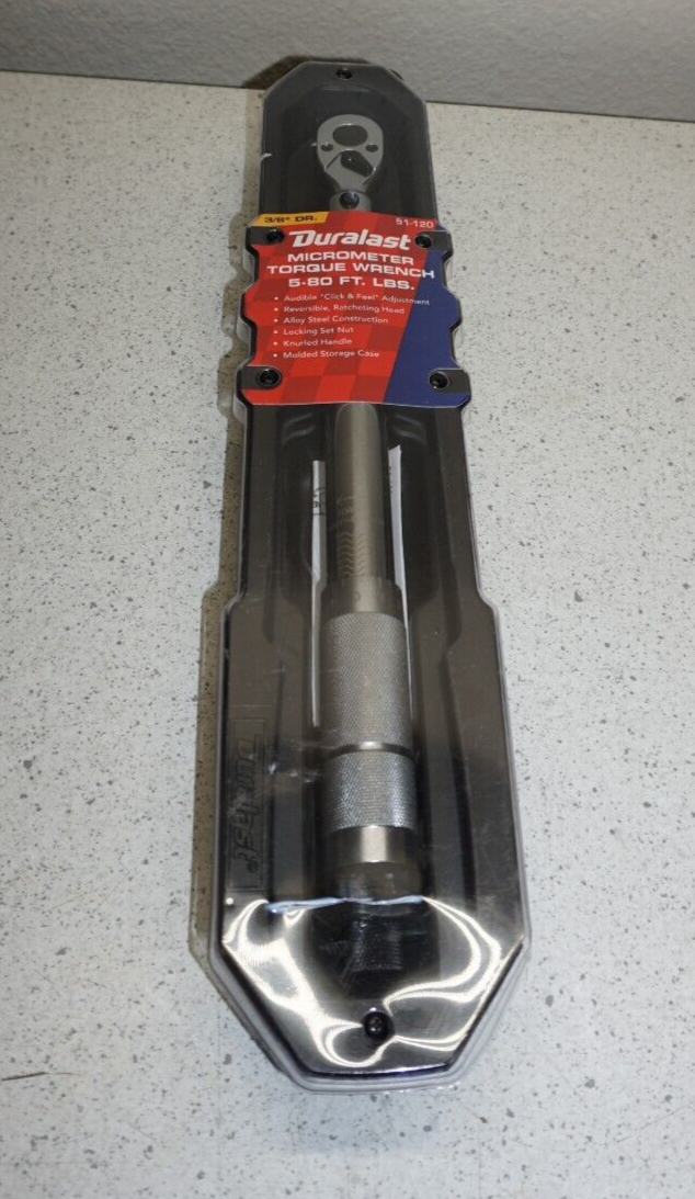 Duralast 51120 Micrometer Torque Wrench 3/8" Dr. 580 Ft. Lbs eBay