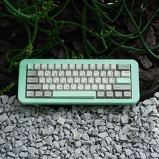 Vintage Green Greek Characters Theme Keycaps 147Pcs/set PBT Cherry Profile