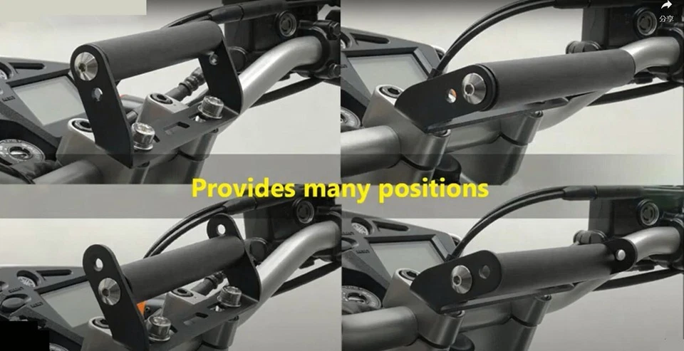 For Yamaha YZ250F/FZ YZ450F WR250F/450F HandleBar Riser Phone Bracket Mount Bar - Image 4 of 4