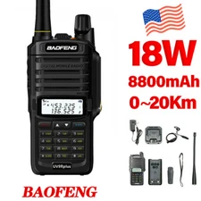 Baofeng UV9R Plus VHF/UHF Walkie Talkie Dual-Band ​Handheld Two-way Radio 18W US