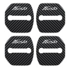 Ford Fiesta MK7 MK7.5 Carbon Fibre Effect Door Lock Protector Covers 4pcs