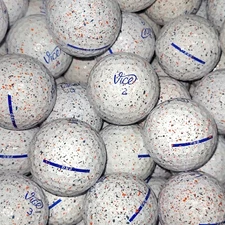 24 Red/Blue Vice Drip Mix Used Golf Balls - 5A Grade AAAAA