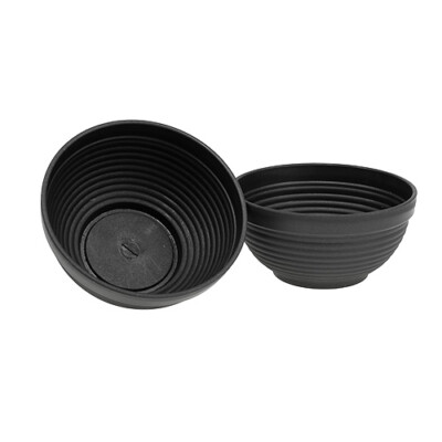 R-Schale Plastik Anthrazit Ø15cm, Frostsicher, 10 Stück, Blumentopf Indoor