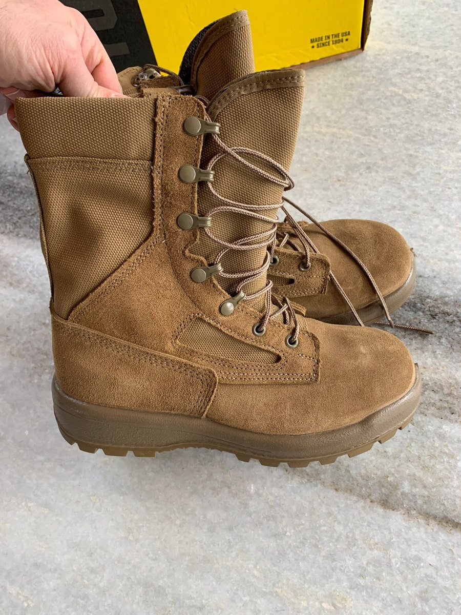 Belleville Flight Combat Leather Boots Mens 6 Womens 8 Extra Wide