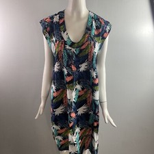 NWOT Mododoc Womens Scoop Neck Sleeveless Floral Print Dress Multi Size