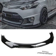 Gloss Black Car Front Bumper Spoiler Lip Splitter Body Kit For Toyota Camry SE