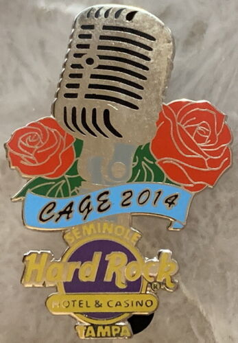 Hard Rock Hotel TAMPA 2014 Mic "CAGE" STAFF Exclusive PIN - LE 250! - HRC #81367 - Picture 1 of 1