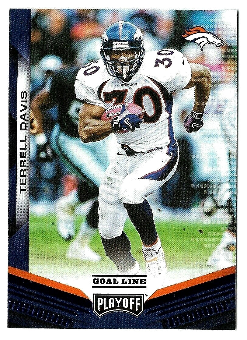 Terrell Davis 2019 Panini Playoff Goal Line #78 Denver Broncos Parallel Card