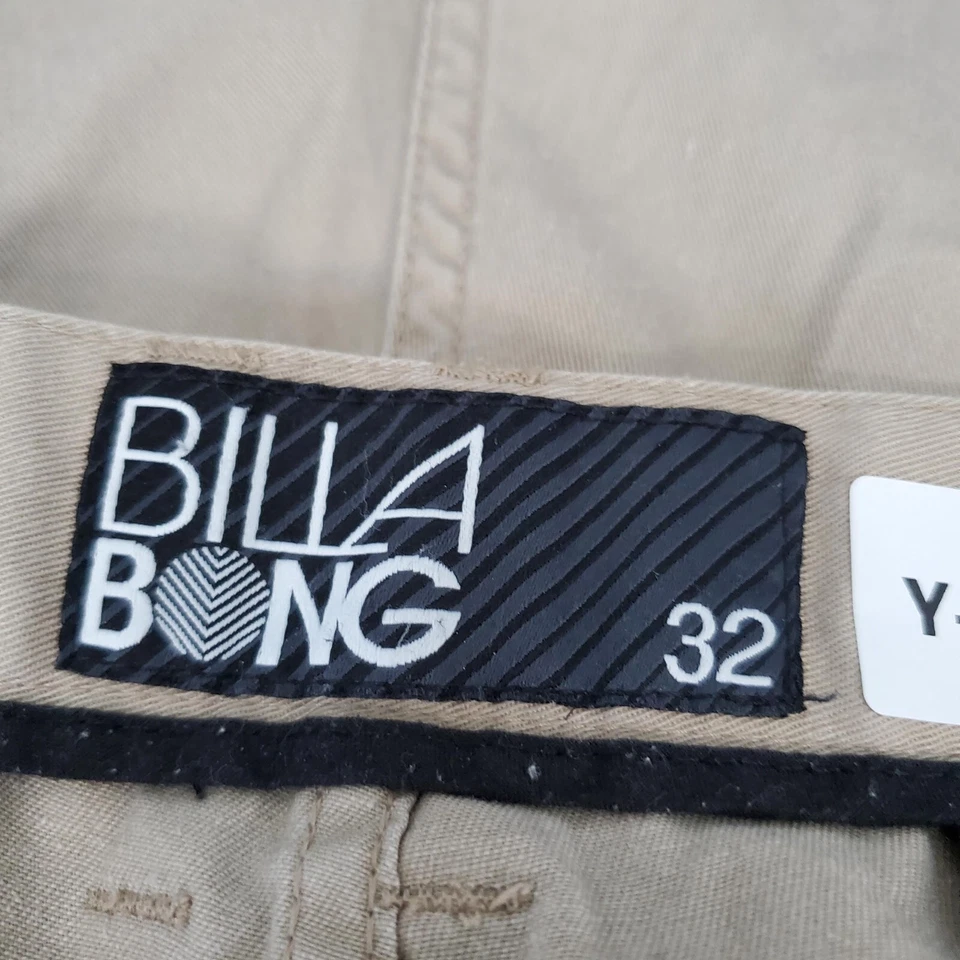 Pantalones Cortos Billabong Hombre 32 Beige Chino Bolsillos Rectos 11" Entrepierna LEER Foto 3 de 4