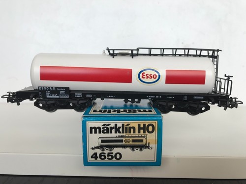 MÄRKLIN H0 4650 KESSELWAGEN für BENZIN „ESSO“ der DB | Condition: Gebraucht