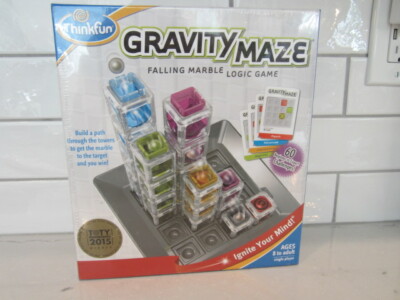 Thinkfun Gravity Maze Falling Marble Logic Brain Game For Ages 8 & Up New Sealed