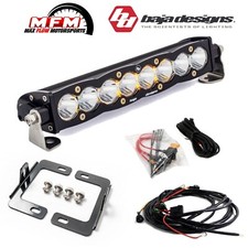 Baja Designs S8 Clear Combo Beam Bumper Mount Light Bar Kit For 21+ Ford Raptor