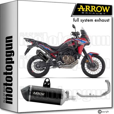 ARROW FULL EXHAUST RACE OPEN SONORA BLACK TITANIUM HONDA AFRICA TWIN 1100 L 2024