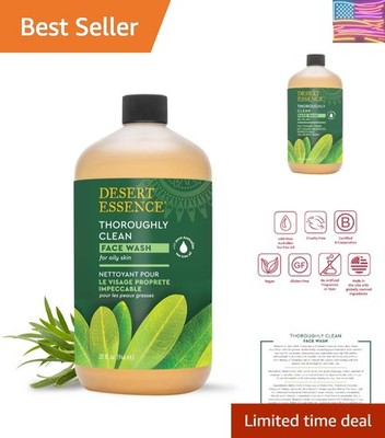 Thoroughly Clean Face Wash with Tea Tree Oil, Castile Soap and Coconut Oil - ...