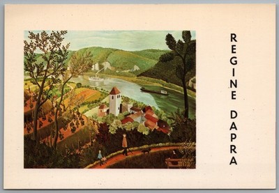 Memphis TN W E Oates Gallery Regine Dapra Art Exhibition c1968 Postcard 4x6
