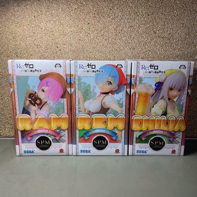 Re:Zero Starting Life in Another World Figur Rem & Ram & Emilia Oktoberfest Ver