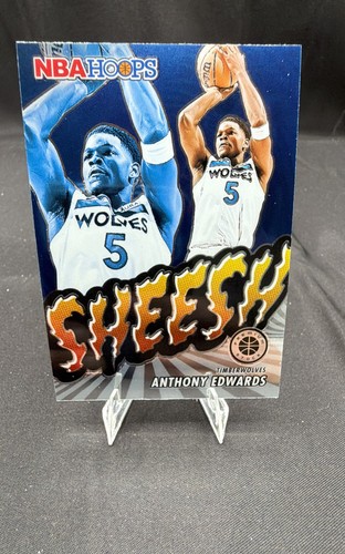 2023-24 Panini Nba Hoops Premium Stock - Sheesh Anthony Edwards #19