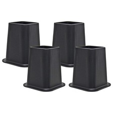 Kings Brand Furniture 6-inch Bed Risers 6 inches x 6 x 6 inches, Black 