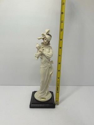Giuseppe Armani Florence 10  Young Lady Figure With Yorkshire Dog No 0640/F