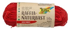 folia 9020 Raffia Natural Raffia 50 g Crimson Red