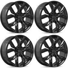 Set Of 4 18 Gloss Black Alloy Wheels Rims For Jeep 5x114.3 S6wp Flow Formed Oe
