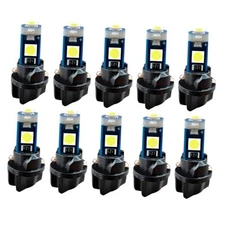 10PCS T5 LED Bulb with Twist Lock Socket- 74 37 2721 PC74 PC37 LED White