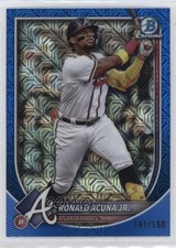 2025 Bowman Chrome Mega Box Blue Mojo Refractor /150 Ronald Acuna Jr Acuña h2j