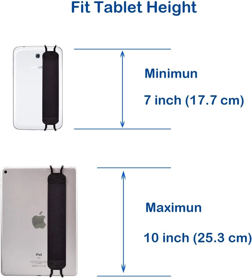 TFY Security Hand Strap Holder for Tablets, iPad, & e-Readers - iPad 10 Black - Image 4 of 4