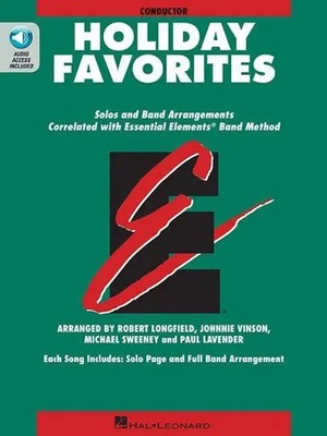 Essential Elements Holiday Favorites | Conductor Book with Online Audio | Vinson