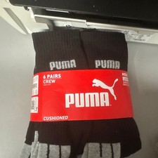 Puma Men's 6-Pairs DRY-CELL Cushioned Crew Socks. 58 .
