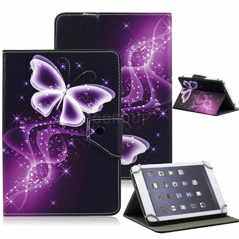Leather Smart Case Stand Tablet PU Soft Cover For Lenovo Tab M7 M8 M10 E7 E8 E10 - Image 4 of 4