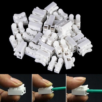 30pcs Self Locking Electrical Cable Connectors Quick Splice Lock Wire Terminals 