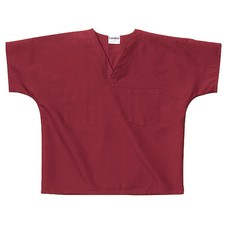 Landau 7502Rwpxxl Scrub Shirt, Cotton/Polyester, Short Sleeve, 2 Pockets,