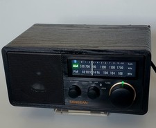 Sangean SG-118 AM FM radio bluetooth aux manual no power brick cord included