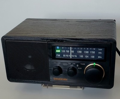 Sangean SG-118 AM FM radio bluetooth aux manual no power brick cord included