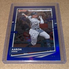 2020 Panini Donruss - Holo Blue #111.2 - Photo Variation - Aaron Judge Yankees 