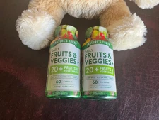 Fruits and Veggies Supplement 60 Capsules Whole Food by Nature's Truth EX3/28