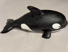 Black and White Whale Squeaker Toy