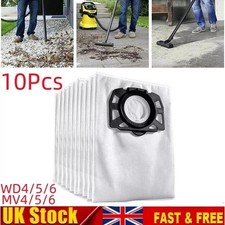 10Pcs Fleece Filter Bags Replacement for Karcher WD4 WD5 WD6 Premium MV4 MV5 MV6