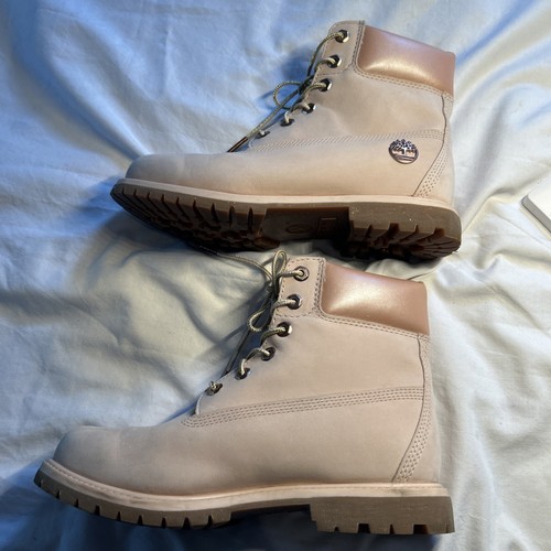 Timberline Boots pink metallic copper emblem women’s 9.5 New No Box - Picture 3 of 10