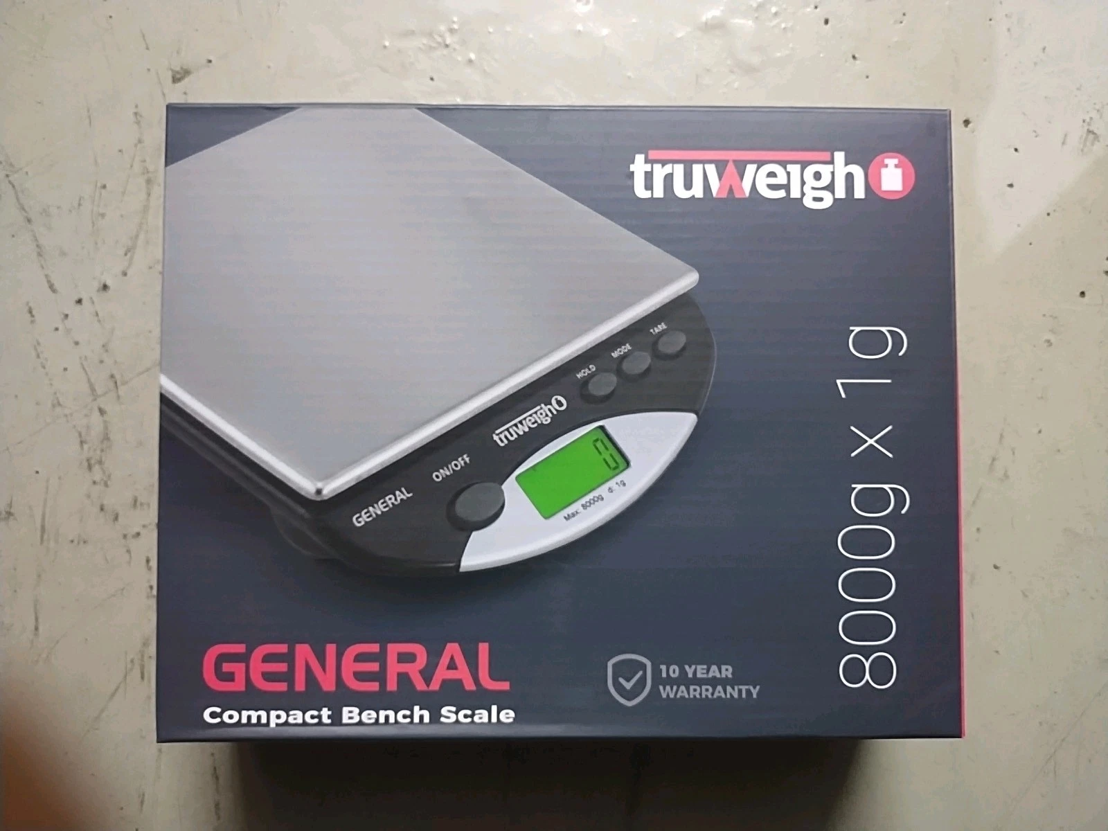 Truweigh General compact Bench Scale 8000g.×1g.