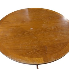 Nathan Compact Round Extendable Dining Table Wood Signs of Wear