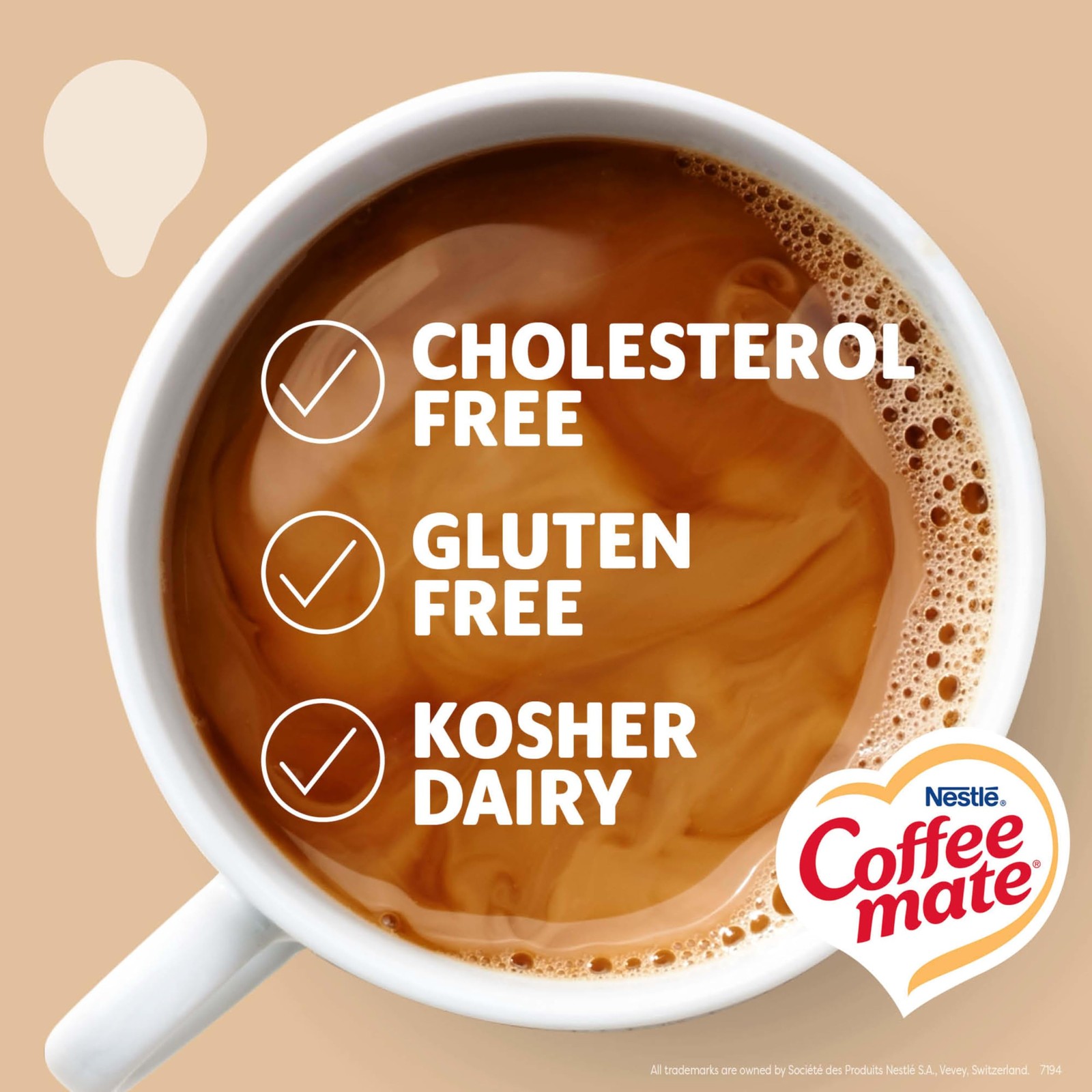 Nestle Coffee mate Original Liquid Creamer Singles Non-Dairy 200 Tubs