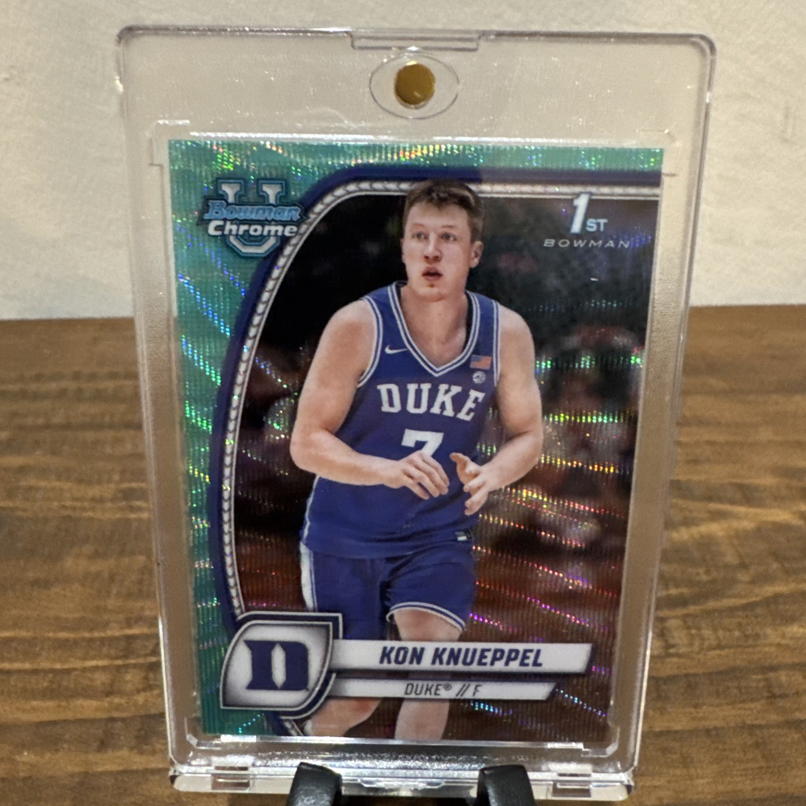 2024-25 Bowman U Chrome Kon Knueppel /299 #48 Aqua Wave HORNETS🐝 💎
