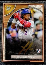2025 Topps Museum Luisangel Acuna RC Framed Auto /35 Gold Ink Rookie Autograph 