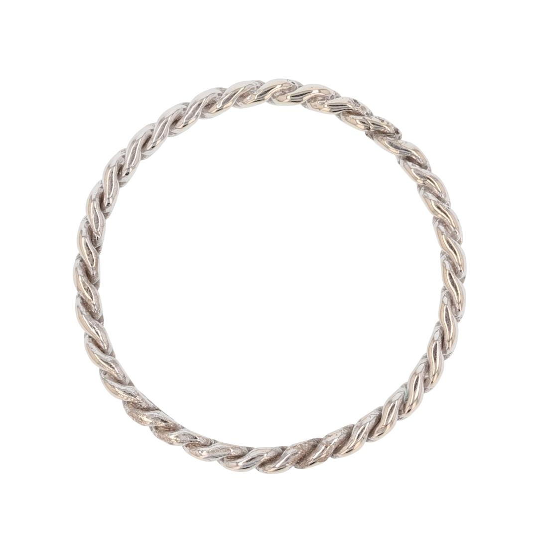 3.3mm Curb Link Chain Pattern Stackable Ring 10k … - image 5