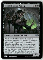 Twisted Sewer-Witch 114/515 Uncommon Foil Wilds of Eldraine Magic: The Gathering