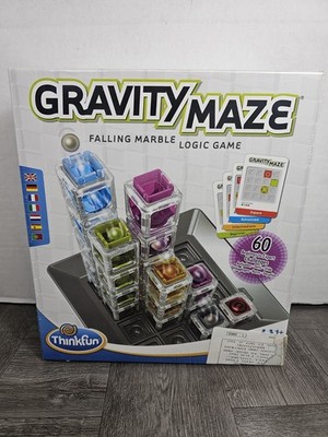 NEW Think Fun Gravity Maze Marble Logic Game 60 Beginner Expert Challenges 